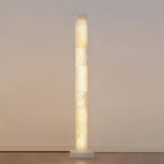 Alabaster Square Column Floor Lamp