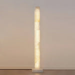 Alabaster Square Column Floor Lamp