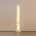 Alabaster Square Column Floor Lamp