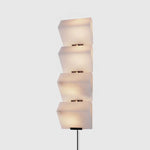 Alabaster Plug-In Wall Sconce with Integrated LED – Modern Staircase Lighting