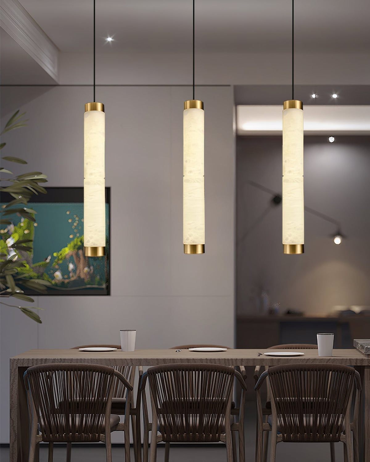 Marble Strip Pendant Light