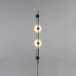 Alabaster Vertical Plug In Wall Sconce