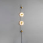 Alabaster Vertical Plug In Wall Sconce