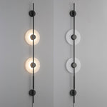 Alabaster Vertical Plug In Wall Sconce
