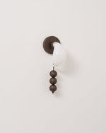 Alabris Sculptural LED Wall Sconce in Opal Glass and Metal