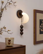 Alabris Sculptural LED Wall Sconce in Opal Glass and Metal