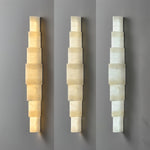 Alba Cascade Alabaster Wall Sconce – Modern LED Wall Light