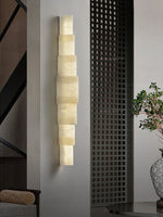 Alba Cascade Alabaster Wall Sconce – Modern LED Wall Light
