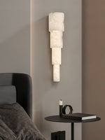 Alba Cascade Alabaster Wall Sconce – Modern LED Wall Light