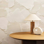 Alba Stone Table Lamp – Marble Base with Fabric Shade for Modern Interiors