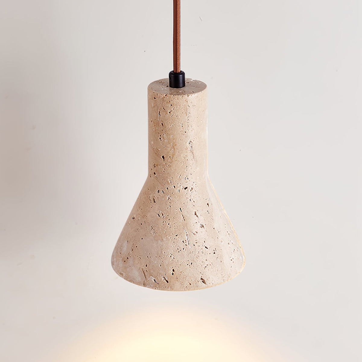 Alchemica Travertine Pendant Light – Sculptural Stone Lamp for Dining & Kitchen