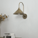Alessia Cone Wall Sconce in Antique Brass for Modern Interiors
