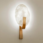 Alice Alabaster Plug In Wall Lamp