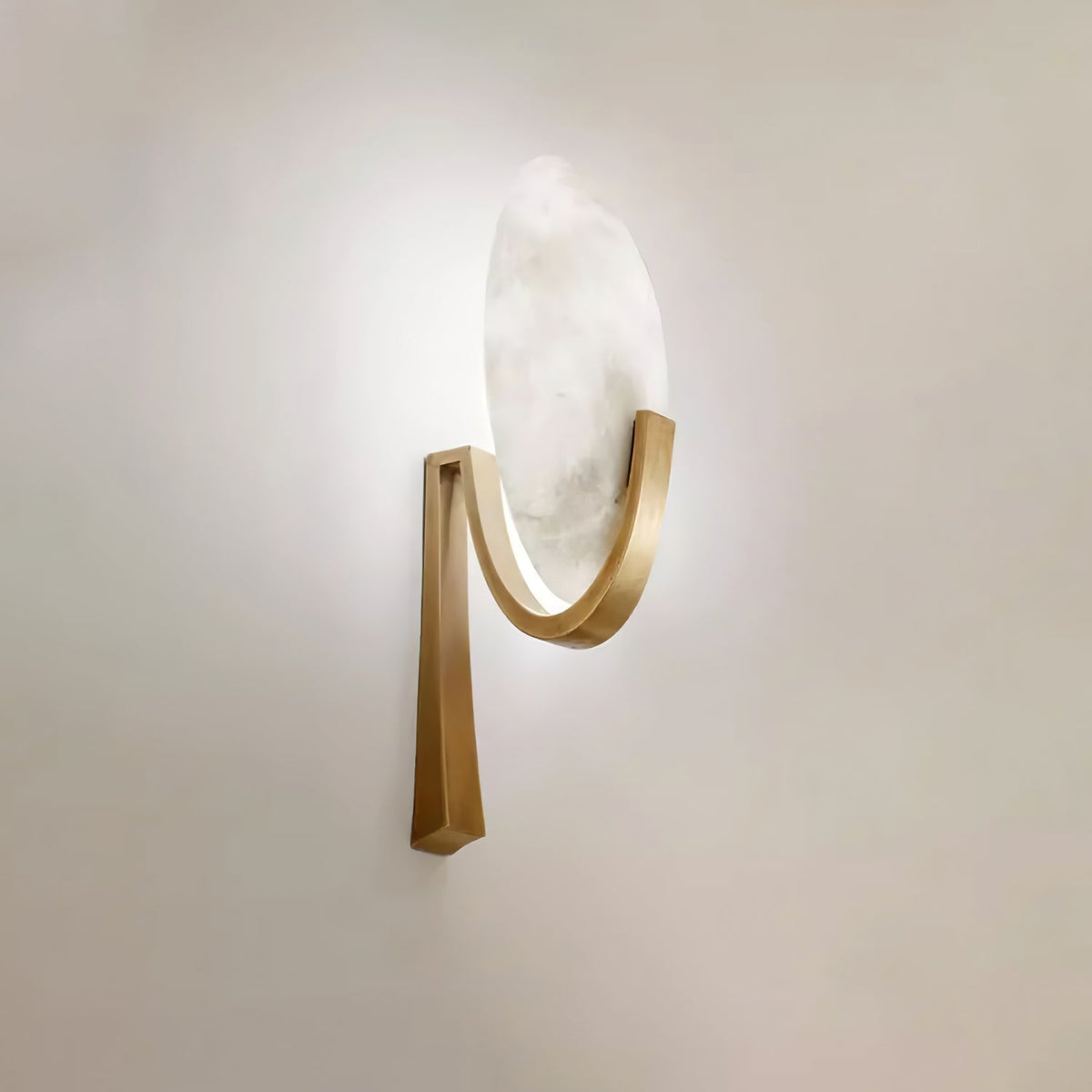 Alice Alabaster Plug In Wall Lamp