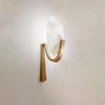 Alice Alabaster Plug In Wall Lamp