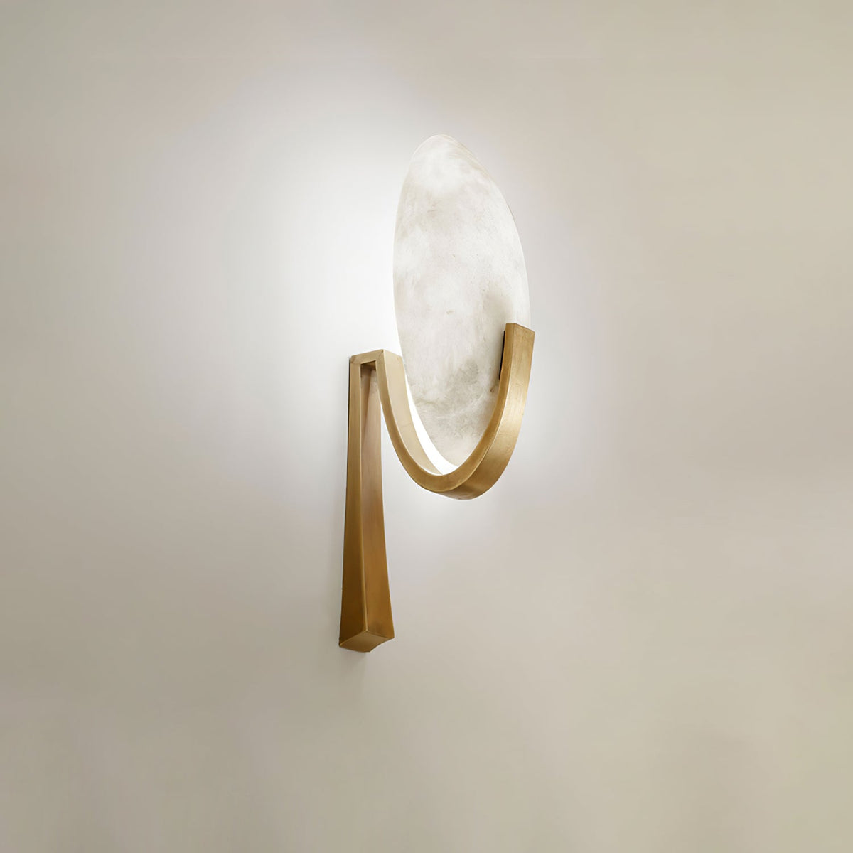 Alice Alabaster Plug In Wall Lamp