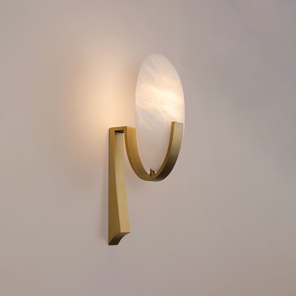 Alice Alabaster Plug In Wall Lamp