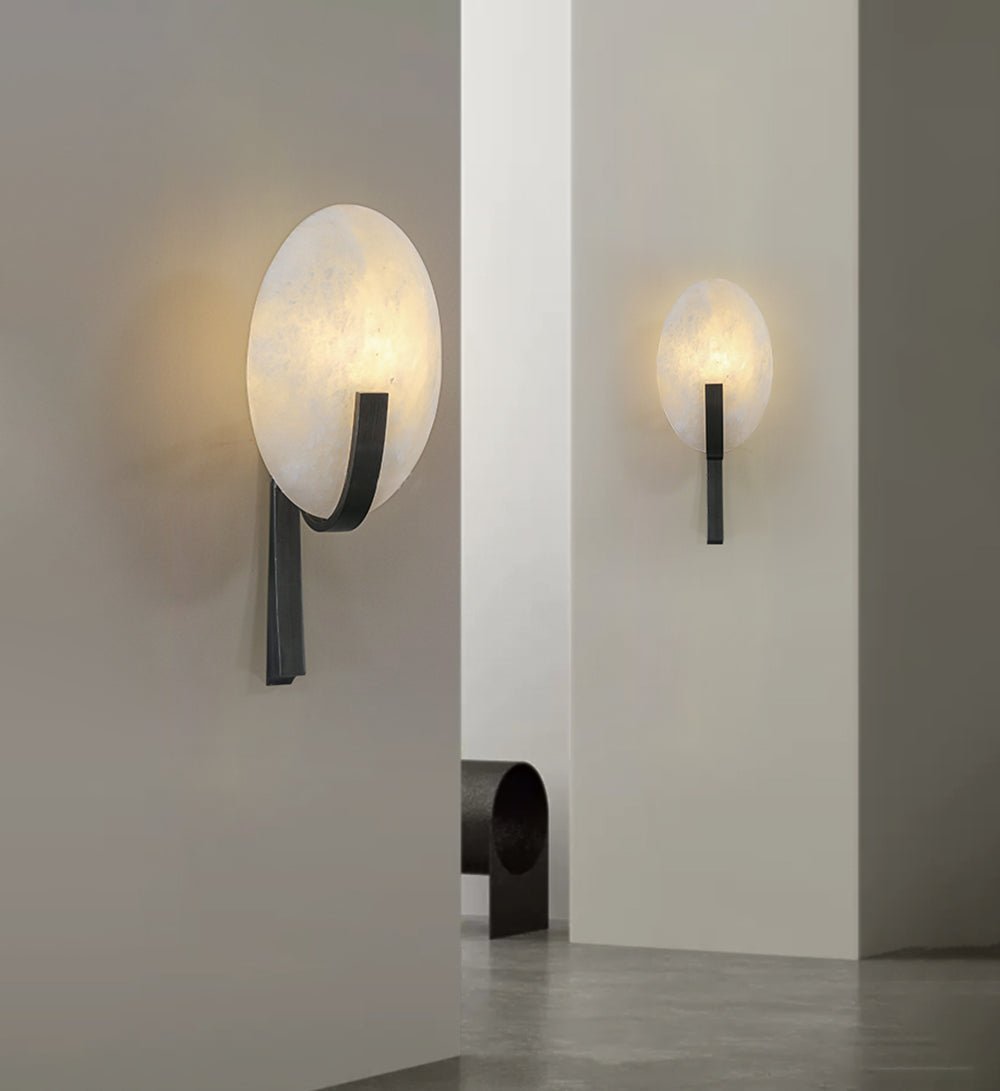 Alice Alabaster Plug In Wall Lamp