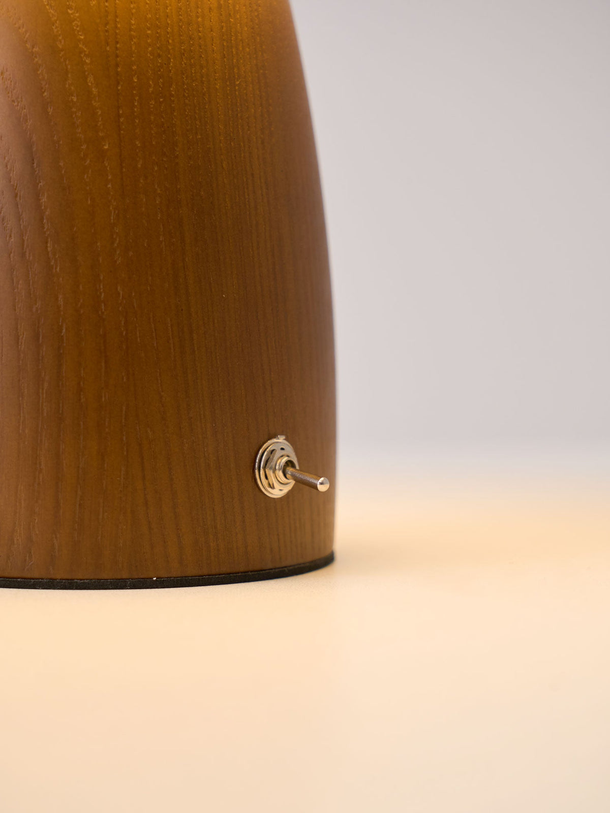 Myco Mushroom Table Lamp with Walnut Wood Base and LED