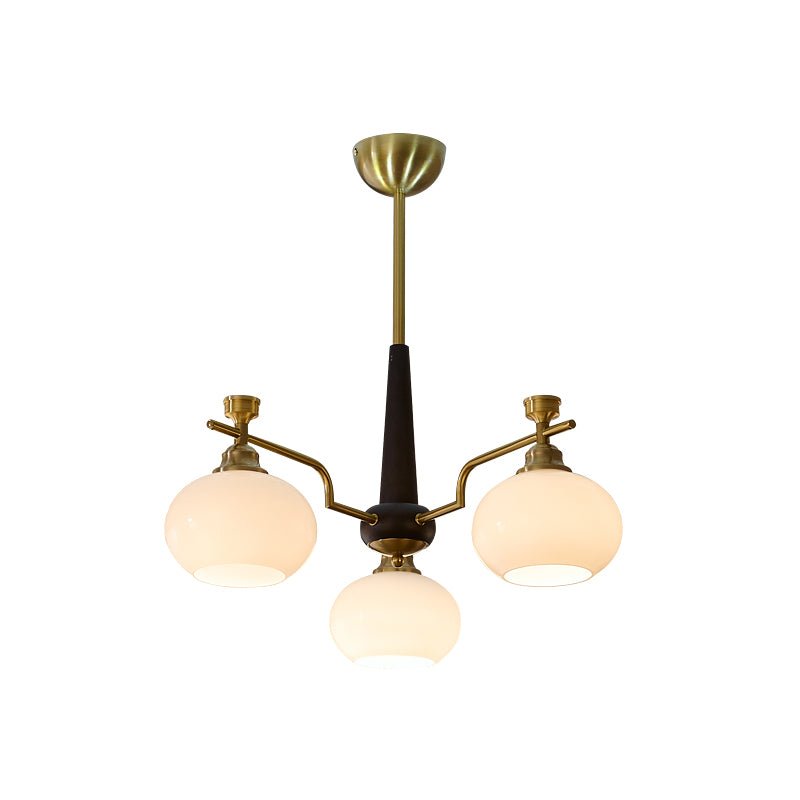Alistair Sphere Chandelier — Modern Gold & Glass Pendant Light