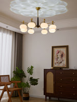 Alistair Sphere Chandelier — Modern Gold & Glass Pendant Light