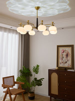 Alistair Sphere Chandelier — Modern Gold & Glass Pendant Light
