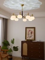 Alistair Sphere Chandelier — Modern Gold & Glass Pendant Light