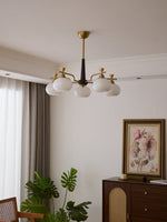 Alistair Sphere Chandelier — Modern Gold & Glass Pendant Light