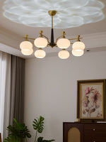 Alistair Sphere Chandelier — Modern Gold & Glass Pendant Light