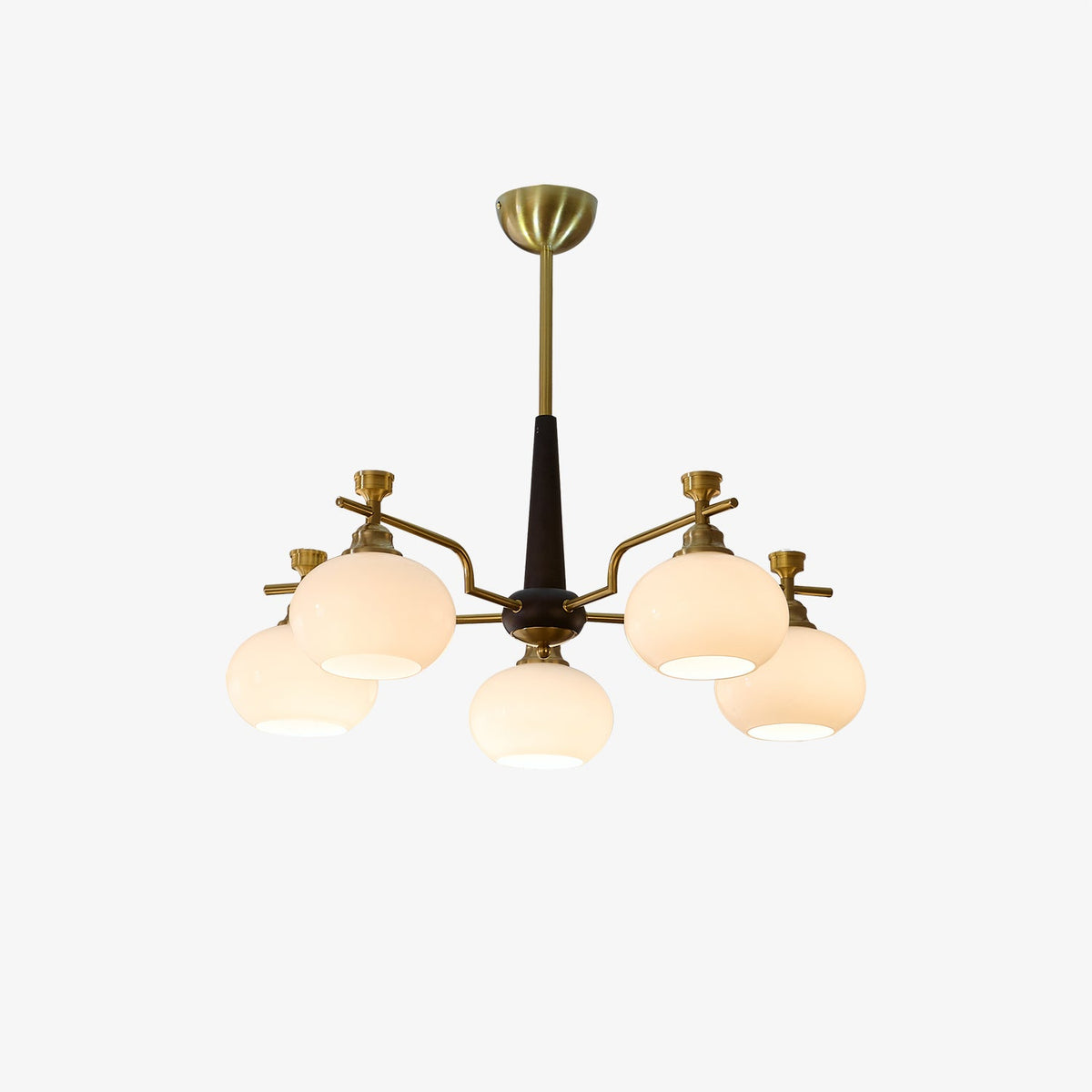 Alistair Sphere Chandelier — Modern Gold & Glass Pendant Light
