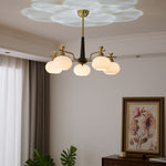 Alistair Sphere Chandelier — Modern Gold & Glass Pendant Light