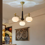 Alistair Sphere Chandelier — Modern Gold & Glass Pendant Light