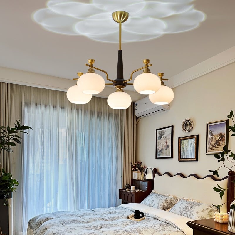 Alistair Sphere Chandelier — Modern Gold & Glass Pendant Light
