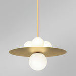 Alta Pendant Light | Modern Glass & Metal Hanging Lamp for Living Room, Dining Room, Bedroom