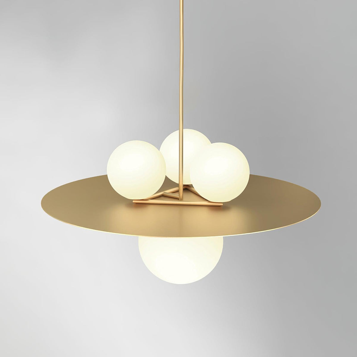 Alta Pendant Light | Modern Glass & Metal Hanging Lamp for Living Room, Dining Room, Bedroom