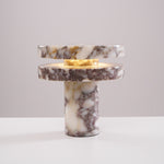Halo Marble Table Lamp – Sculptural LED Accent Light in Natural Stone