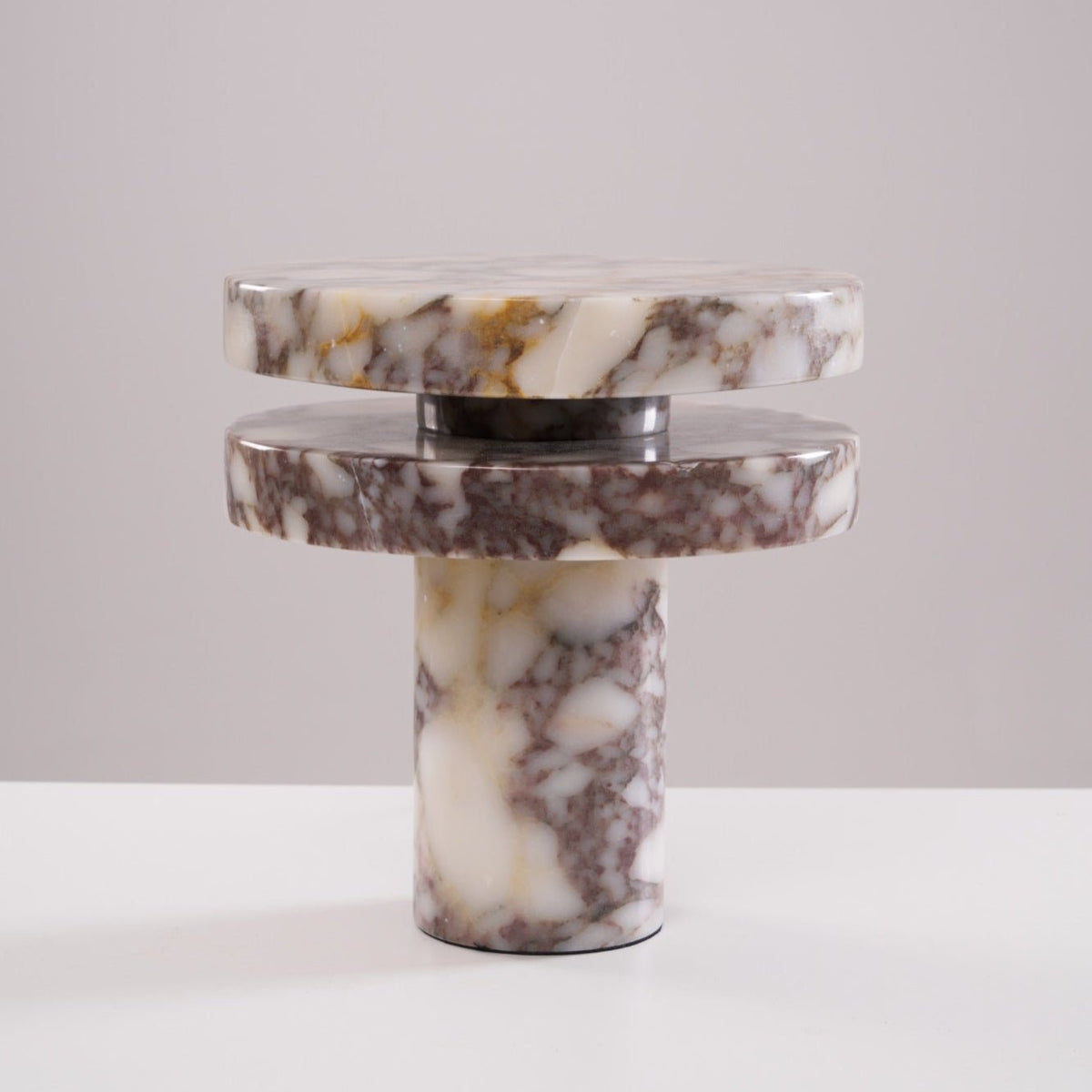 Halo Marble Table Lamp – Sculptural LED Accent Light in Natural Stone