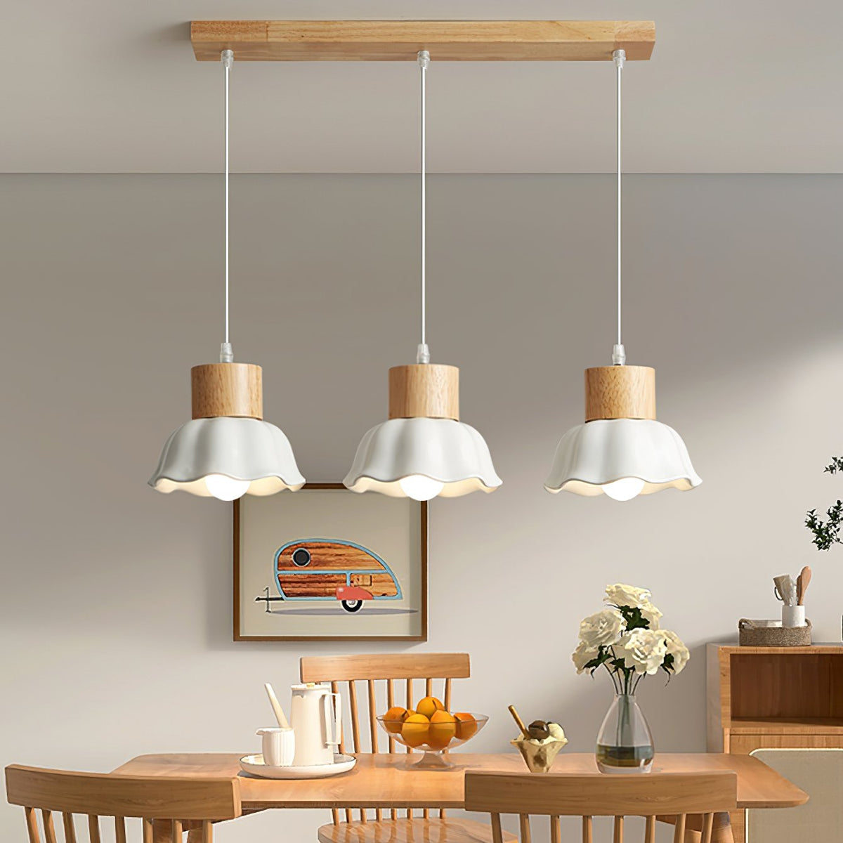 Alton Wood Art Pendant Lamp