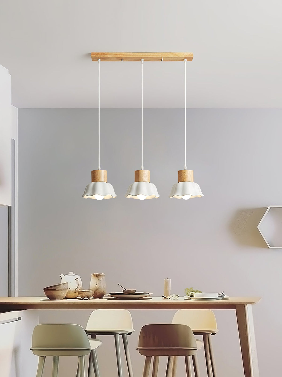 Alton Wood Art Pendant Lamp
