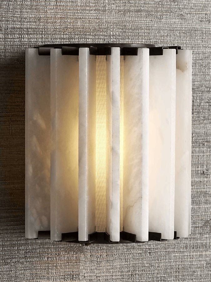 Altrix Alabaster Wall Sconce – Modern Stone Ambient Light