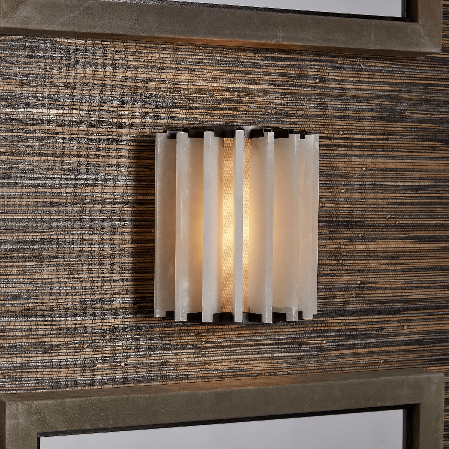 Altrix Alabaster Wall Sconce – Modern Stone Ambient Light