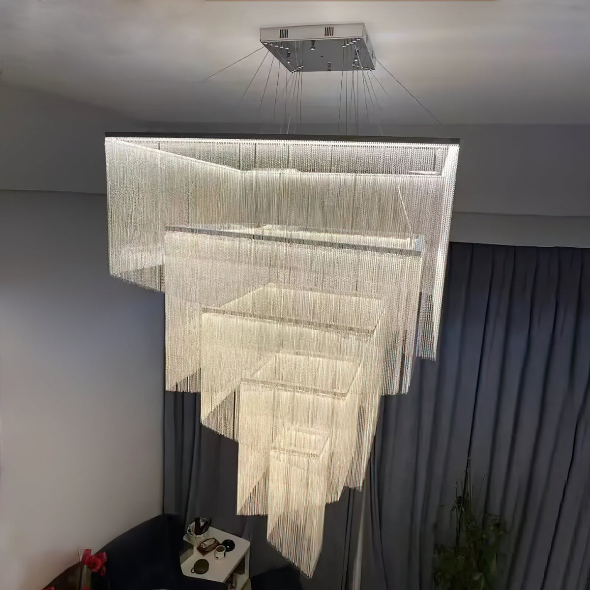 aluminum-chain-tassel-chandelier