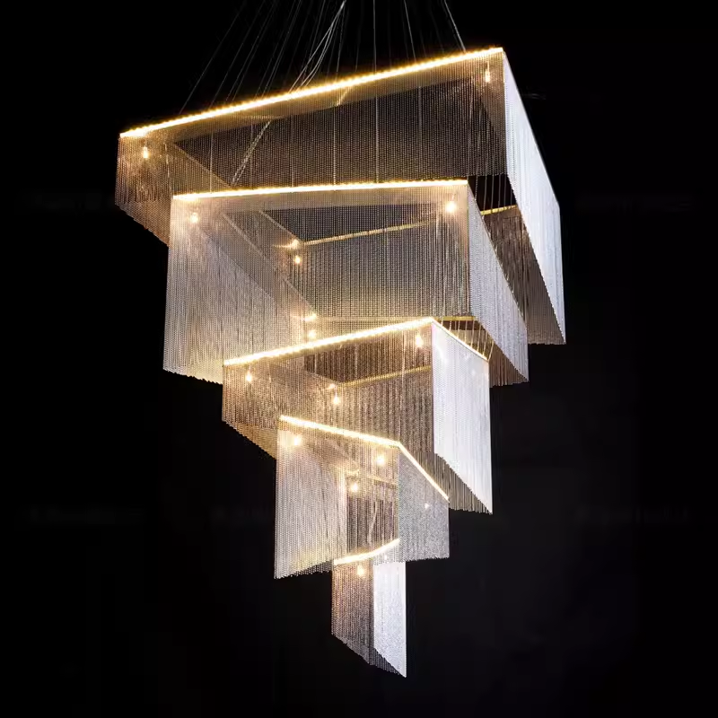 aluminum-chain-tassel-chandelier