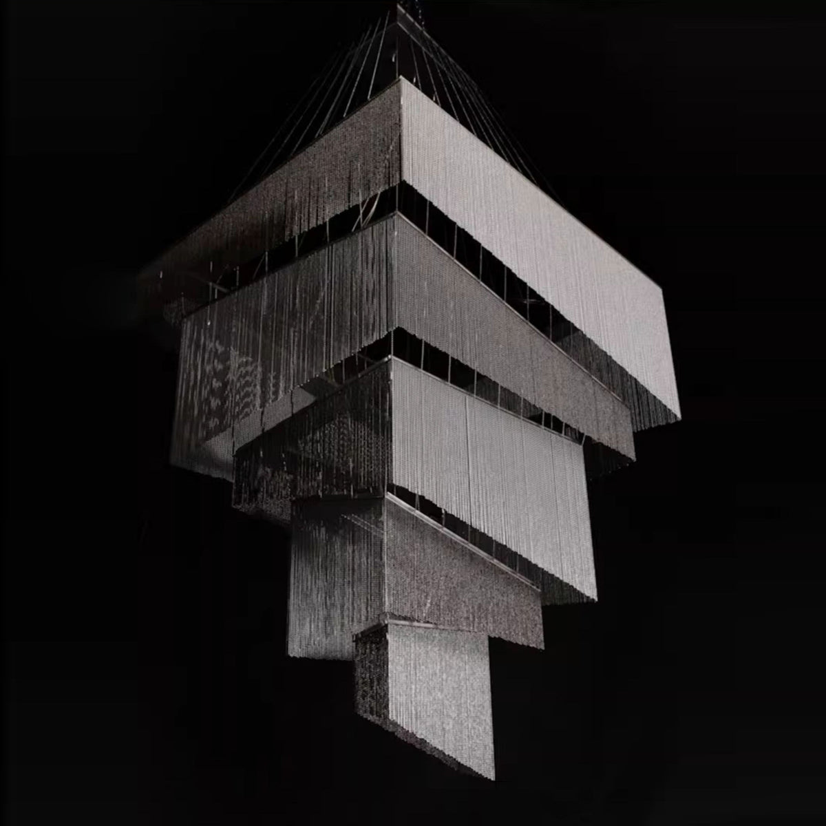 aluminum-chain-tassel-chandelier