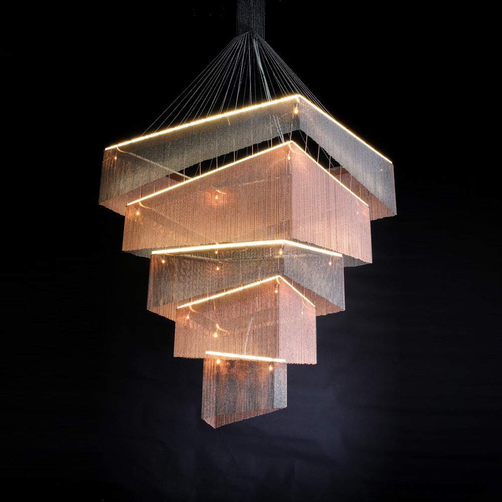 aluminum-chain-tassel-chandelier