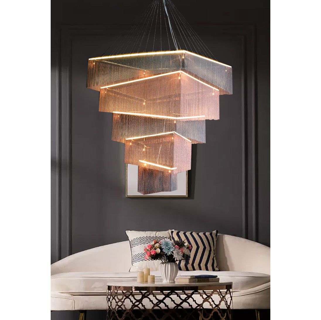 aluminum-chain-tassel-chandelier
