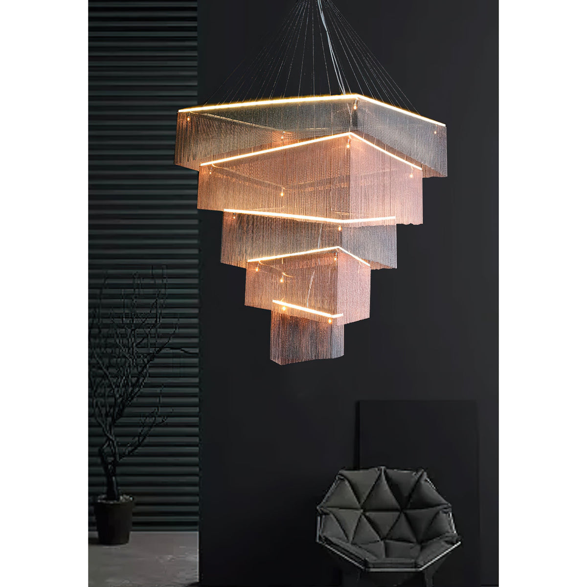 aluminum-chain-tassel-chandelier