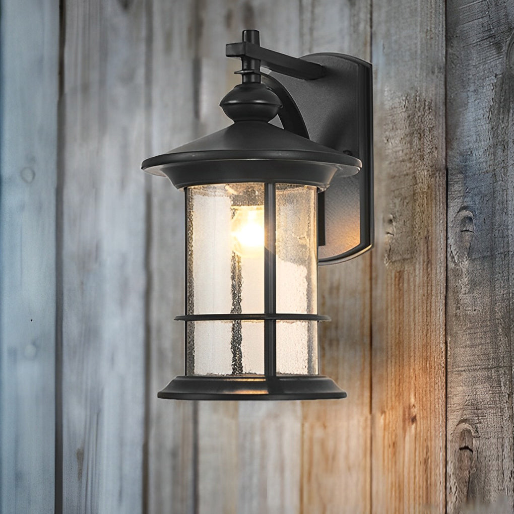 Retro Black American Garden Wall Lamp Ha076234