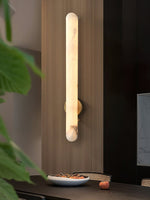 Alunari Alabaster LED Wall Sconce in Gold – Modern Linear Lighting