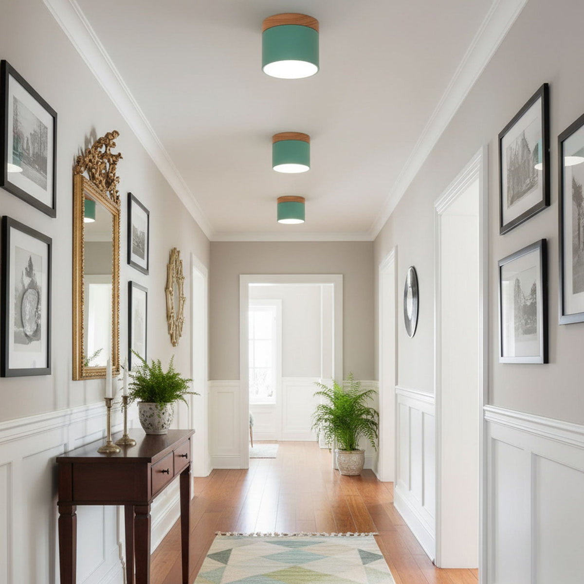 Alva Wooden Surface Downlight – Scandinavian Minimalist Ceiling Lamp